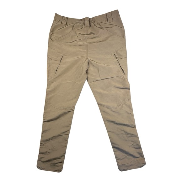 Tactical Outdoor Hiking Pants XL Khaki Ripstop Zip Pockets NWT - Picture 2 of 11